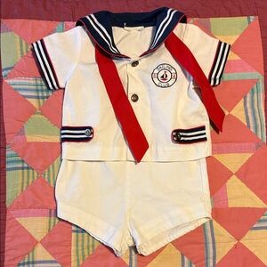 Vintage Kids Sailor Two Piece
